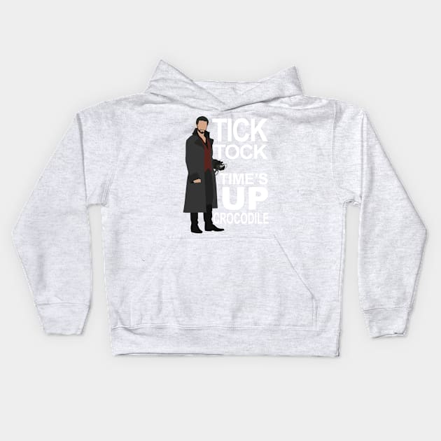 Captain Hook - Tick Tock Kids Hoodie by eevylynn